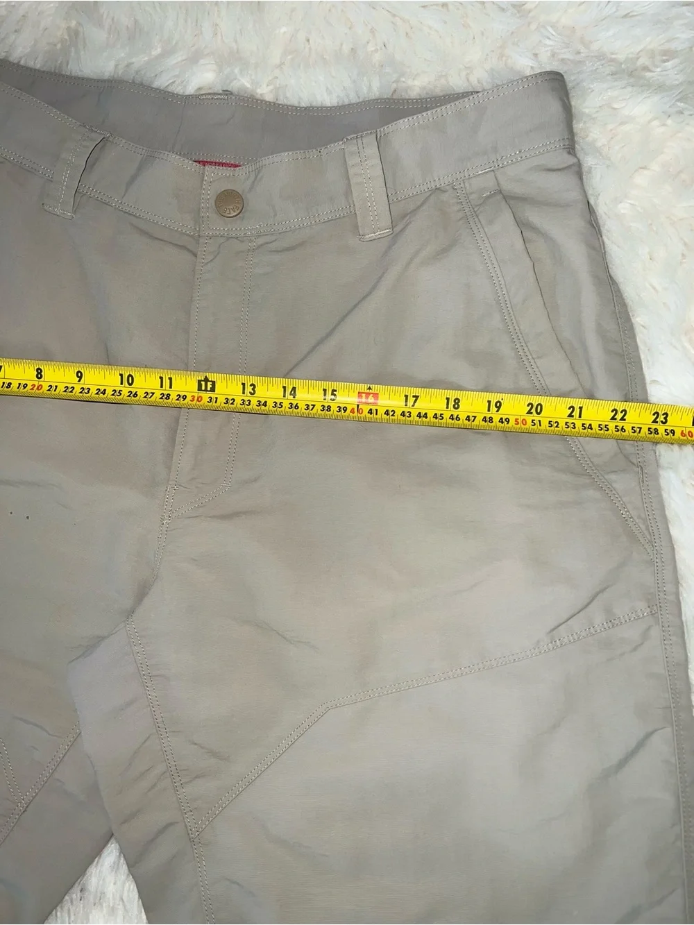 The North Face Men’s Nylon Cargo Hiking Shorts - Khaki/Gray - Size 36